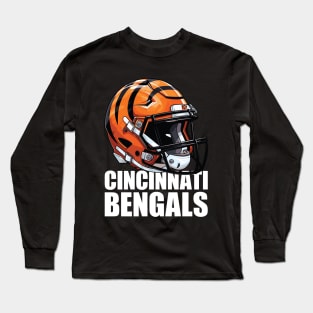 Cincinnati Bengals Helmet Long Sleeve T-Shirt